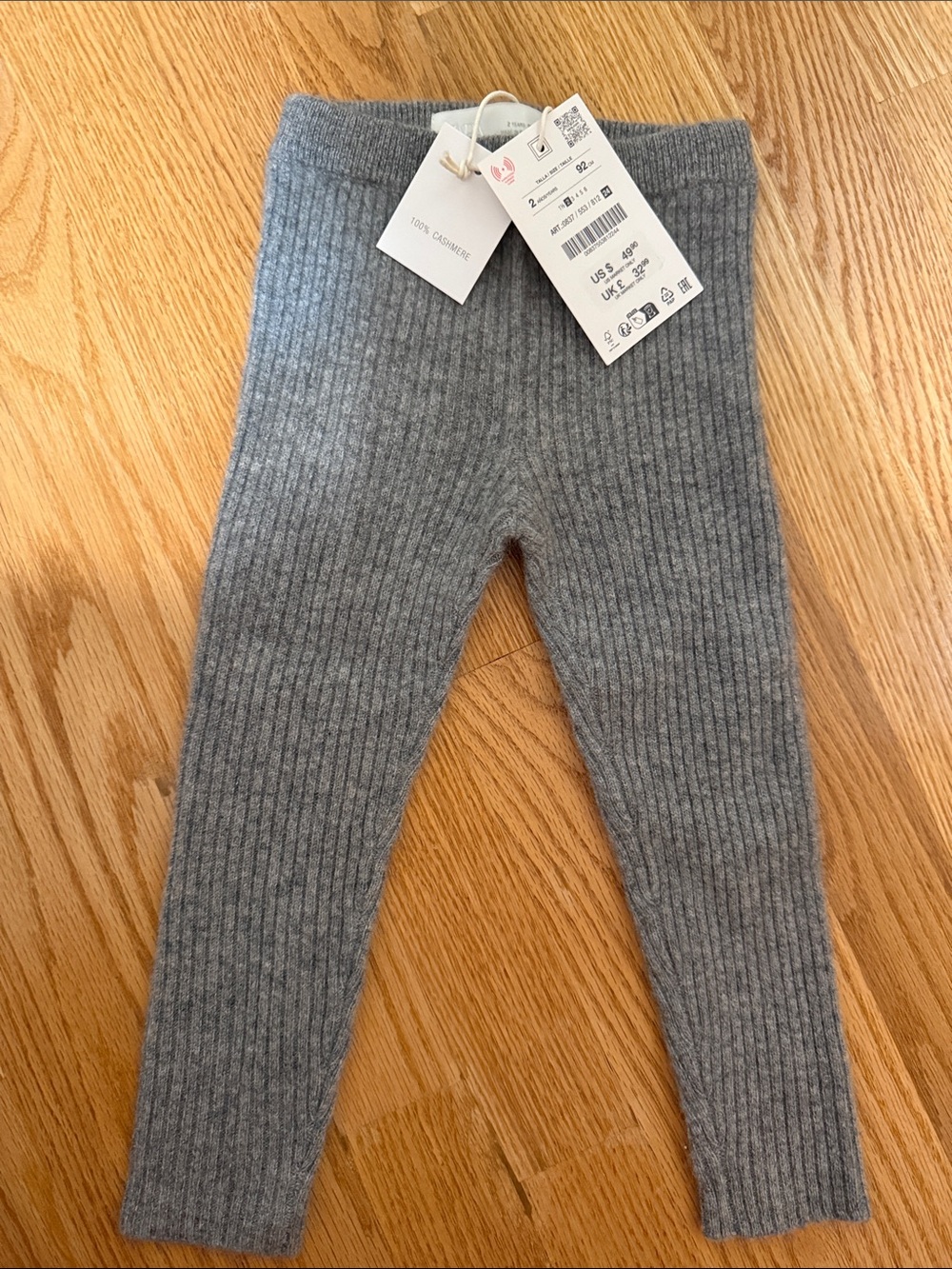Zara Cashmere Knit Leggings Size 2
